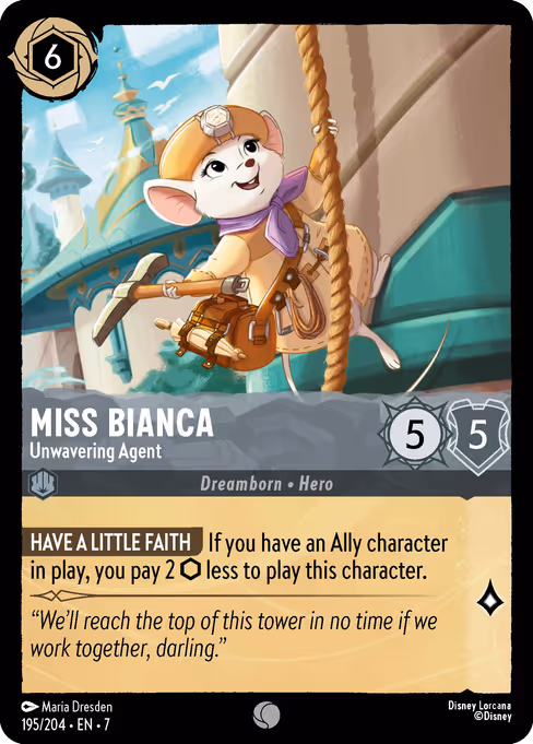 Miss Bianca - Unwavering Agent Miss Bianca - Unwavering Agent