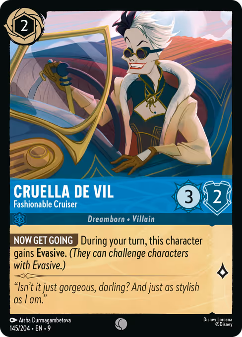 Cruella De Vil - Fashionable Cruiser
